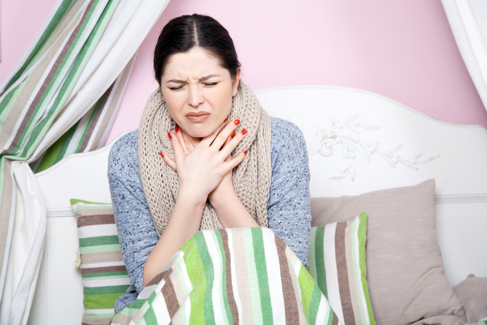 лечене горла на дому