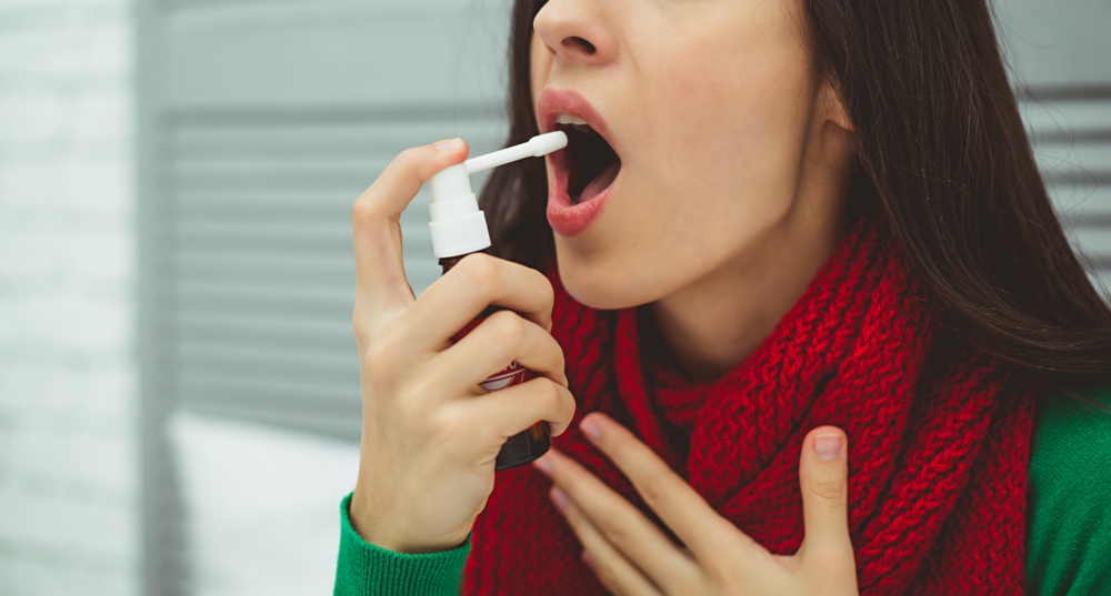 Помощь при першении