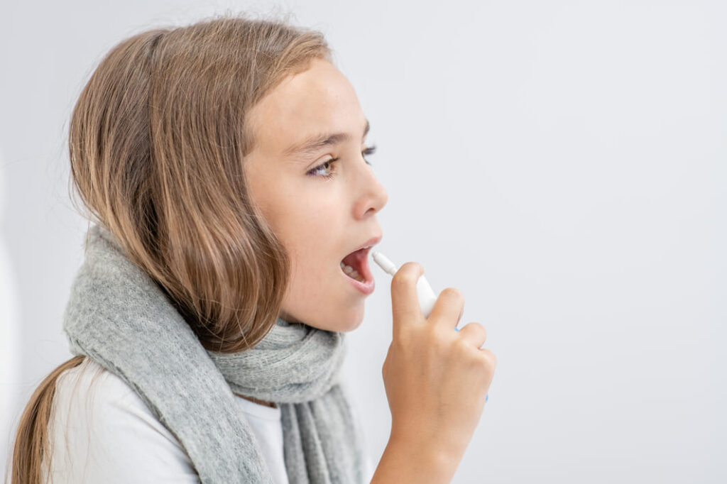 Орошать горло